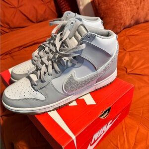 Nike Gray and White Shoes